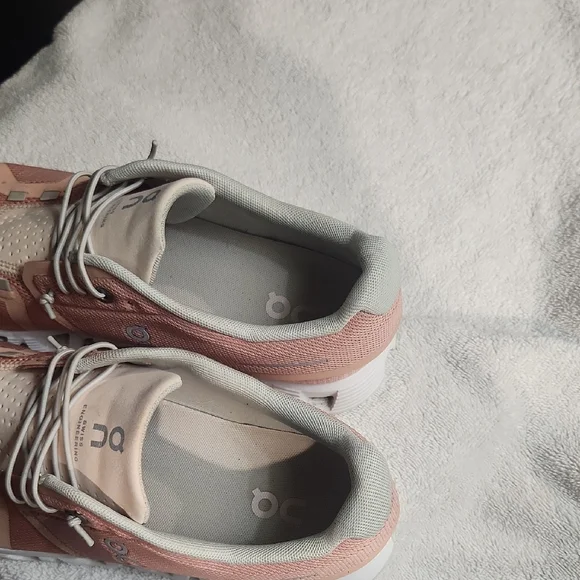 On Running Women's Peach Athletic Shoes - Picture 3 of 5